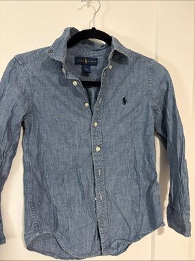 Ralph Lauren Light Blue Chambray Button-Down Shirt